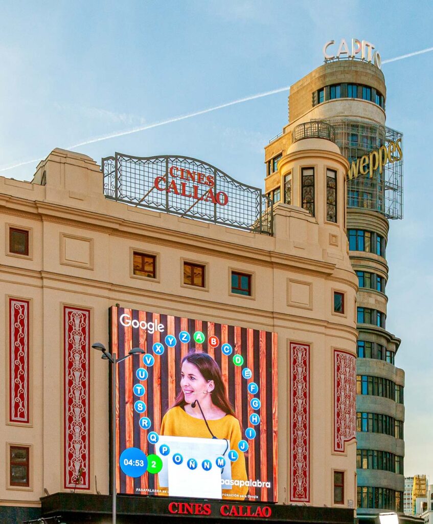 Producción de evento corporativo en Madrid para Google junto a Pasapalabra, activación de campaña sobre herramientas de seguridad infantil de Internet